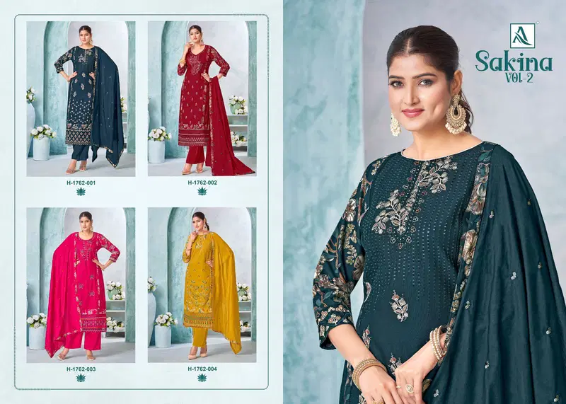 Sakina Vol 2 By Alok Suit Viscose Rayon Dress Material Wholesalers In Delhi